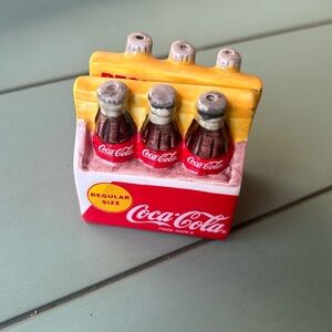 Vintage Coca Cola Salt And Pepper Shaker 6 Pack